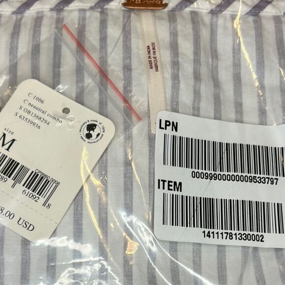 Free People Caroline Stripe Top in Neutral - Picture 4 of 9